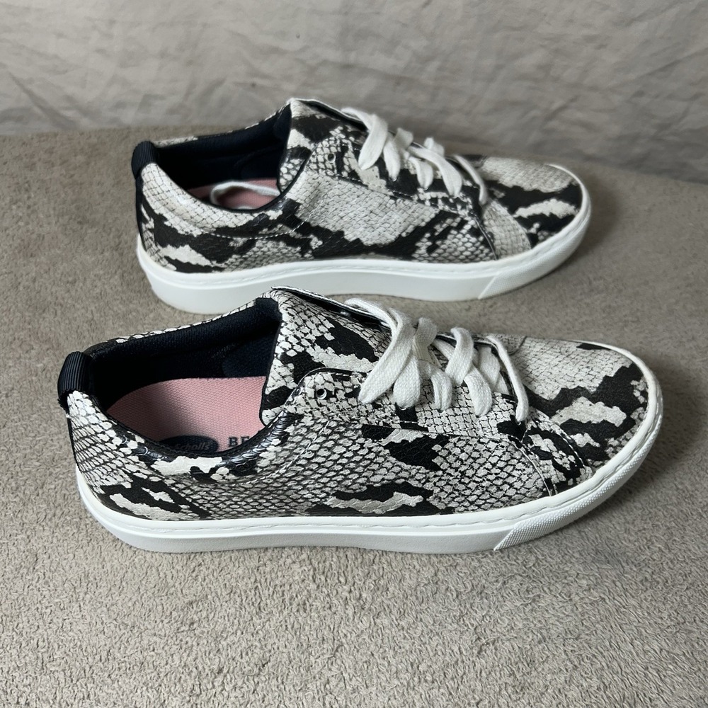 Dr Scholl's Be Free Snake Print Lace Up Sneakers Women's 6.5M Comfort Shoes - Picture 7 of 8